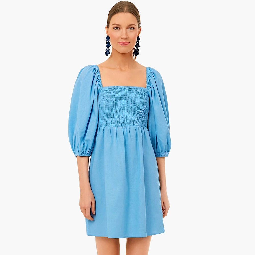 TUCKERNUCK Beaufort Blue Annie Smocked Dress